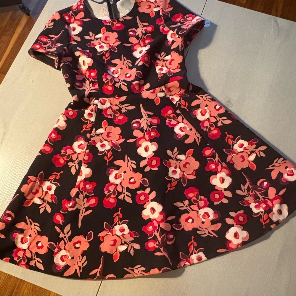 Floral  Dress in Pink and Red‎